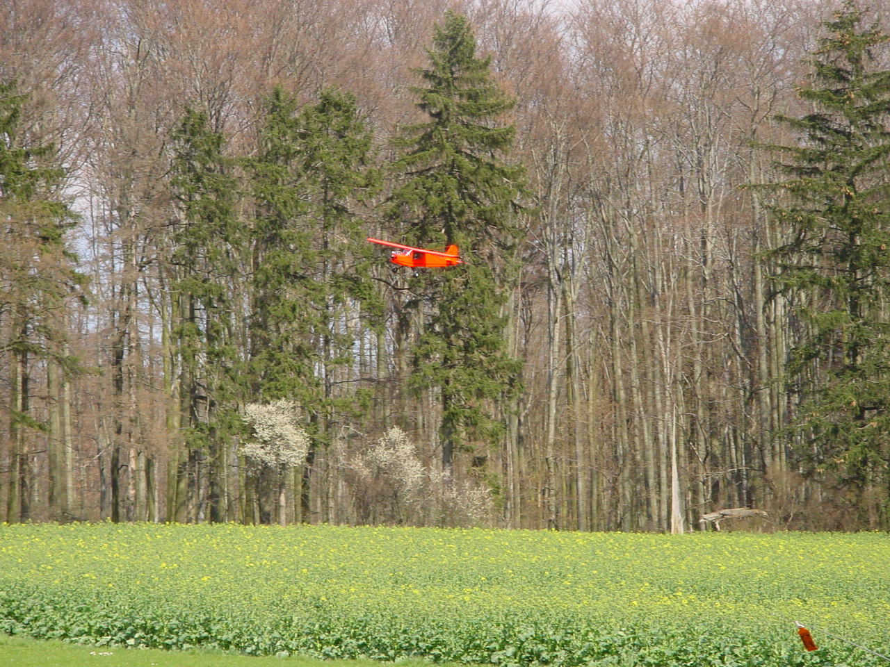 Jungfernflug Landung